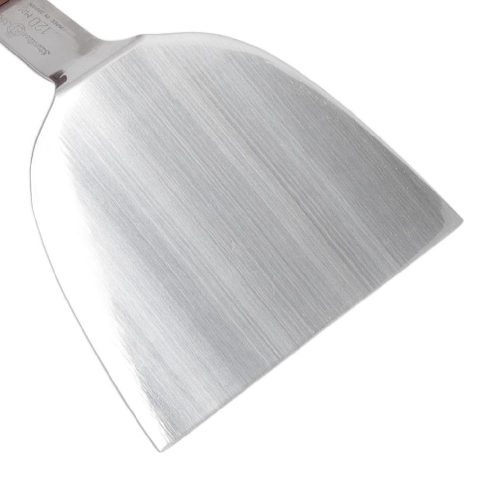 Wooden Handle Pancake Turner Wide Blade Teppanyaki Spatula Flipper Barbecue Spatula  Kitchen