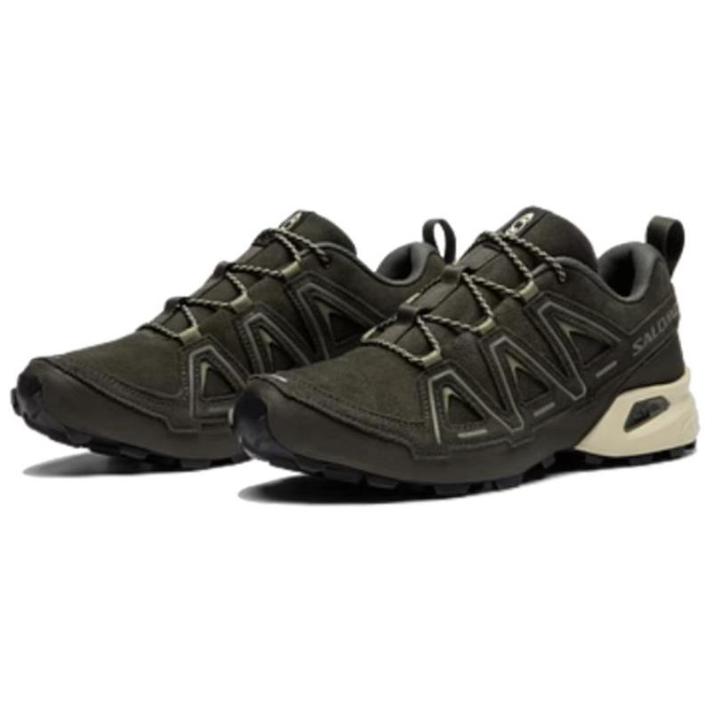 SALOMON Speedcross 3 Амортизирующие износостойкие низкие повседневные кроссовки унисекс зеленые 477267