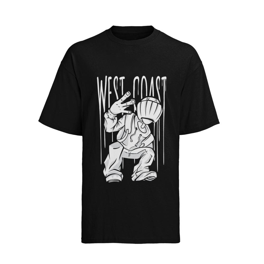 West Cost Gang Hand Sign California 2pac Hip Hop Music T-Shirt Mens S-XXXL