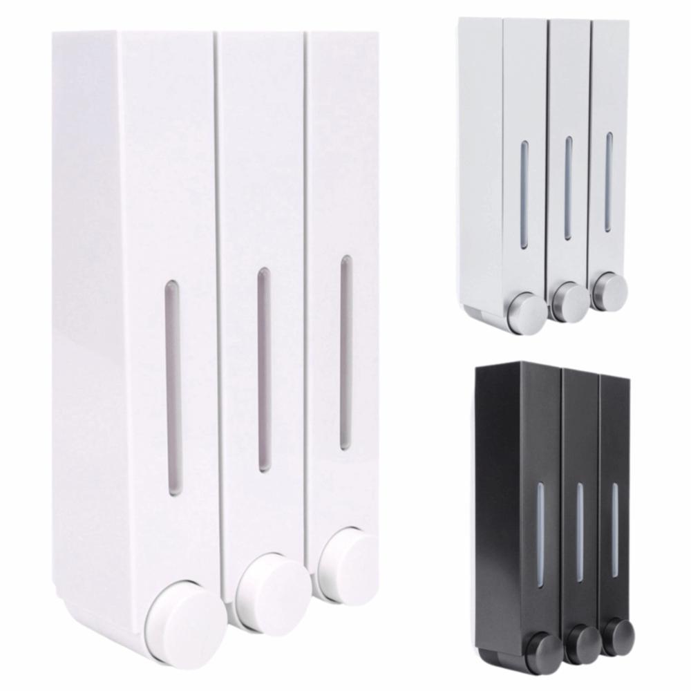 ABS Soap Dispenser White Silver Black Liquid Soap Dispenser Shampoo Dispenser Space Saving
