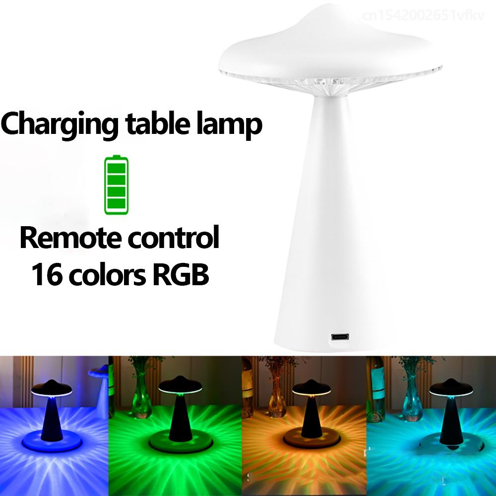 RGB светящаяся креативная маленькая настольная светодиодная лента с сенсорным управлением, 16 цветов, освещение для спальни, ночник для кемпинга на открытом воздухе