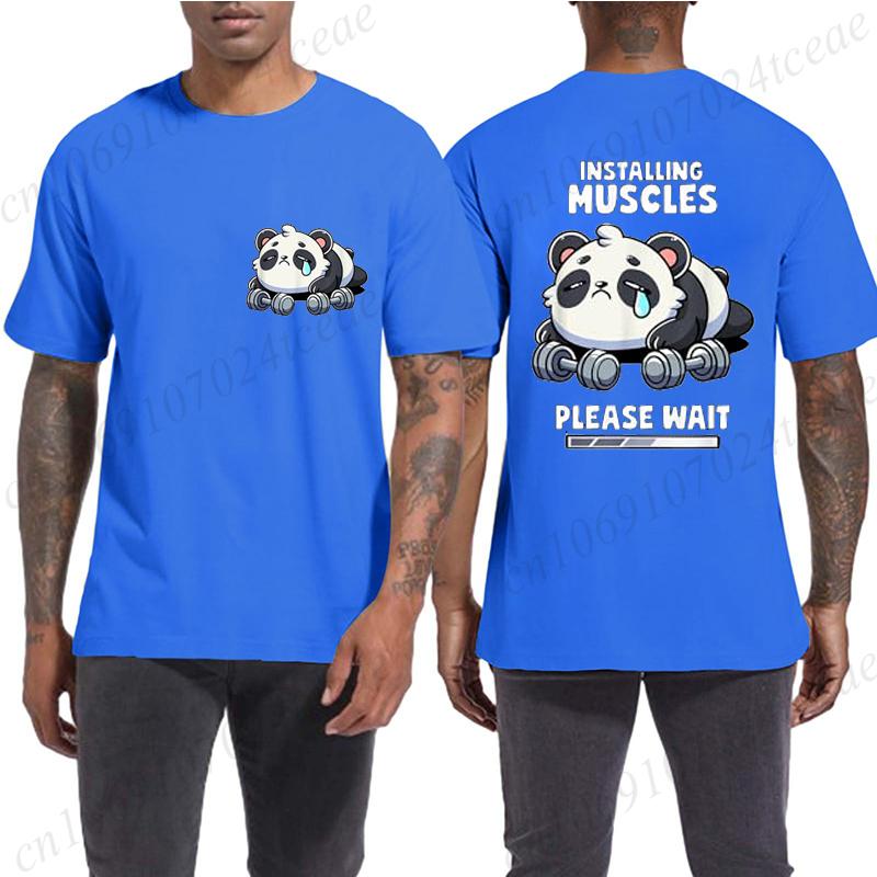 Смешная панда, тяжелая атлетика, приседания, цитата из спортзала, графический принт, футболки, мужские, женские, каваи, мем, футболки, мужские, повседневные, с коротким рукавом