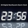 3D Mini Clock LED Digital Wall Clock Desk Clock Electronic Alarm Clock Living Room Wall Clock DIY Kitchen Timer Cute Timer