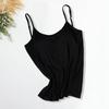 Нижнее белье, стильные эластичные топы без рукавов, бюстгальтер с подкладкой, облегающие топы на бретелях, бюстгальтер, жилет, внутренняя одежда