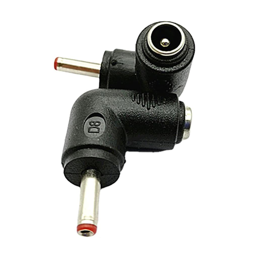 90 градусов DC5.5x2.1mm to DC3.5x1.35mm адаптер питания женский-мужской разъем-конвертер зарядки для ноутбуков
