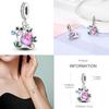 Charms 925 Silver Pink Series Perfume Bead Pendant Jewelry Fit Original 925 Bracelet Plata For Women DIY Party