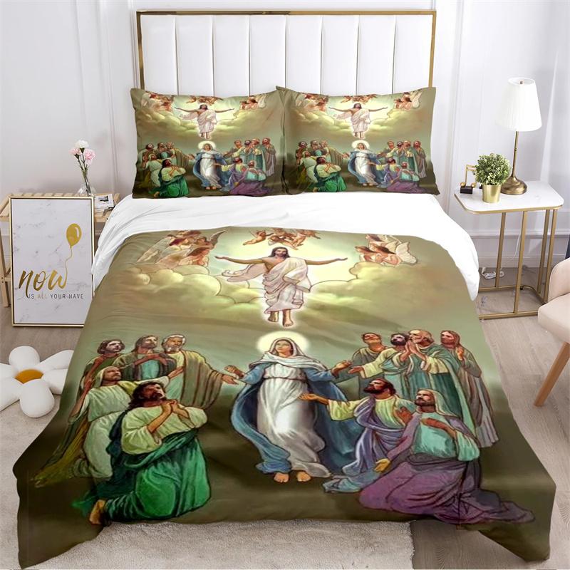 Доброе Сердце Пресвятой Девы Марии Всесезонный Пододеяльник Одеяло Постельный Комплект Мягкий Пододеяльник и Наволочки Односпальный/Двуспальный/Квинсайз/Кингсайз