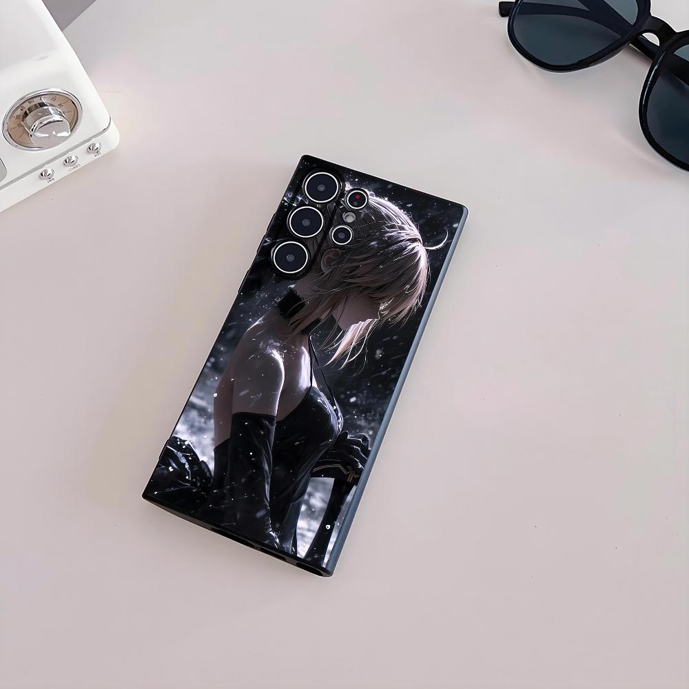 Чехол для телефона Fate Zero Stay Night S-Saber для Samsung Galaxy S25 S24 S22 S23 Ultra S21 S20 Plus Матовый Нескользящий Полностью Мягкий Чехол