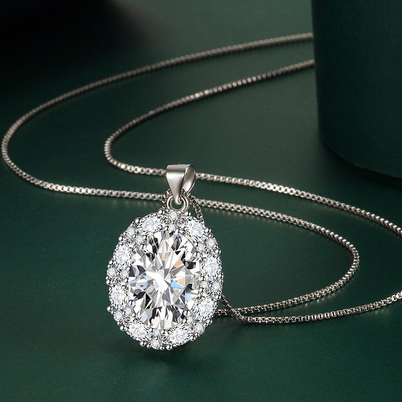 Sace Gems Классический роскошный циркон для женщин кулон ожерелье ювелирные изделия свадебное обещание вечерние подарок