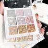 Девять цветов палитры теней для век с блестками Многофункциональная палитра теней для век Контурирующий набор Водостойкий стойкий набор Косметика на каждый день Модный макияж