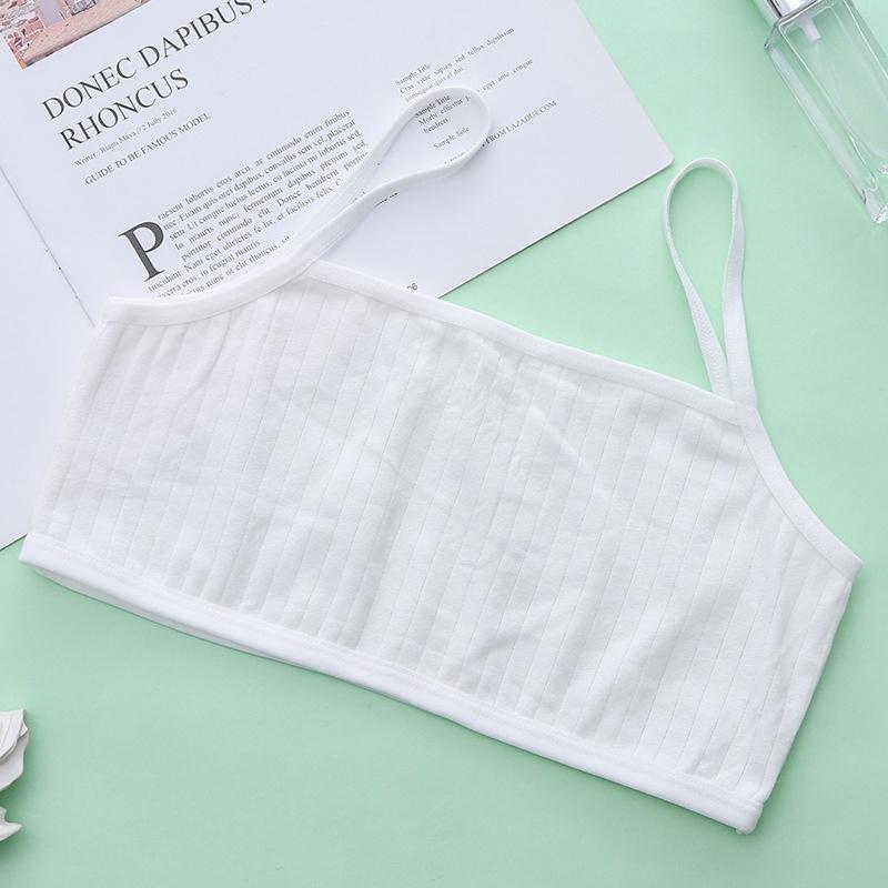 Тренировочный бюстгальтер для девочек-подростков от 8 до 16 лет, мягкий хлопковый детский бюстгальтер, однотонное спортивное нижнее белье, студенческий бюстгальтер