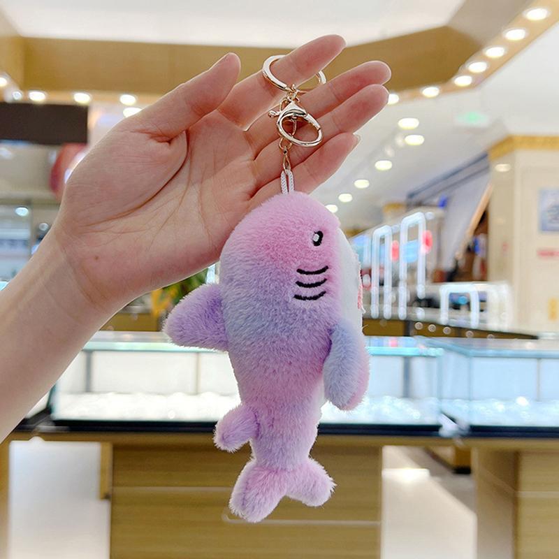  Подвеска в виде радужной акулы, плюшевая игрушка, милые красочные глубоководные сказочные существа, красивая сумка, классный декоративный брелок, подарок на день рождения