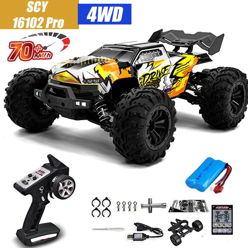 Scy16101 pro Высокоскоростная RC Машинка Бесколлекторная 4WD Внедорожник Дрифт Машина на Радиоуправлении 1:16 профессиональных гоночных автомобилей против SG116MAX Wltoys