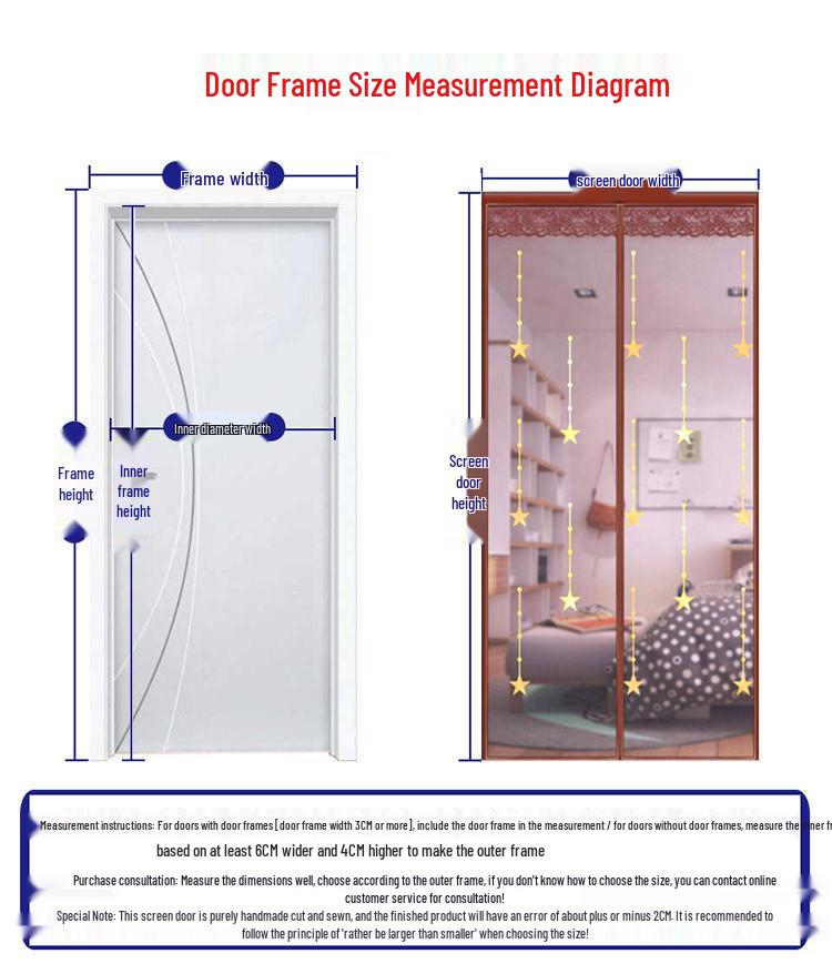 Магнитная москитная сетка на липучке - Бесшумная и зашифрованная для использования в спальне