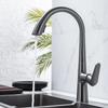 Black Kitchen Faucet Pull-Out Tap Gun Gray Household Gray Sink Washbasin Cold And Hot Water Mixer White