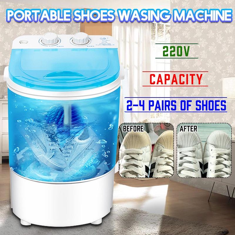 Стиральная и сушильная машина с одной корзиной 5 кг для обуви и одежды, двойного назначения, очиститель для обуви, мини-машина для стирки обуви