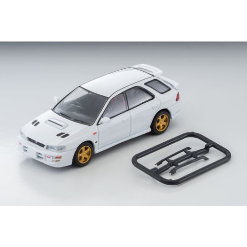 TOMYTEC Tomica Limited Vintage Neo 1/64 Scale LV-N281a Subaru Impreza Pure Sports Wagon WRX STi Version V White 1998 Model (Finished Product)