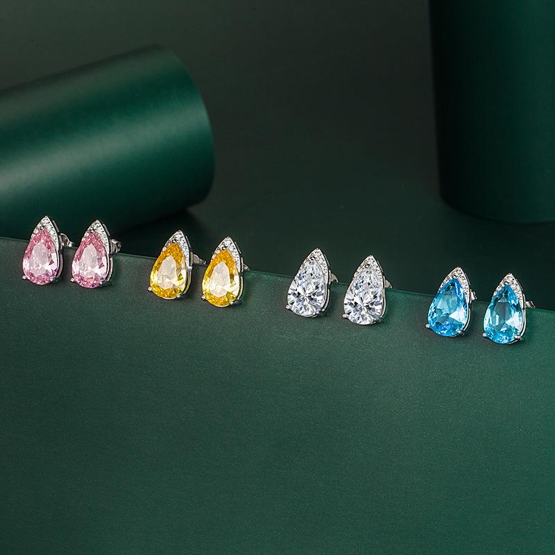 Sace Gems Классические серьги из медного сплава с цирконом, женские ювелирные изделия, свадебный подарок для вечеринки