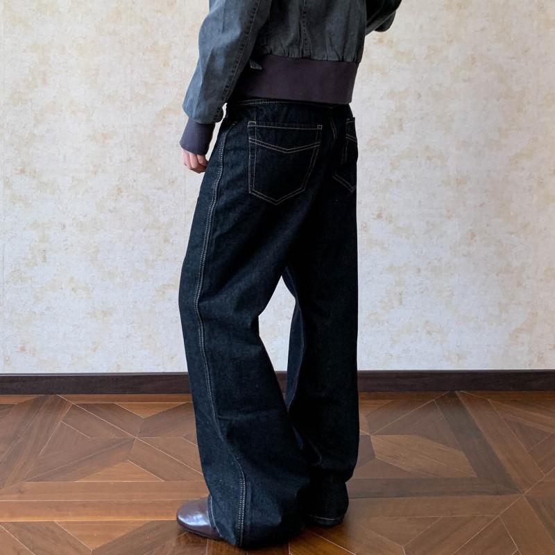 Womens Straight Leg Jeans Loose Fit Fall 2026 Street Style Casual Denim Pants