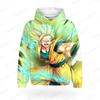 Аниме Мужская Толстовка Гоку 2024 Dragon Ball Оверсайз Хип-Хоп Рубашки Толстовка Топы Тренд Супер Сайя Одежда Мода
