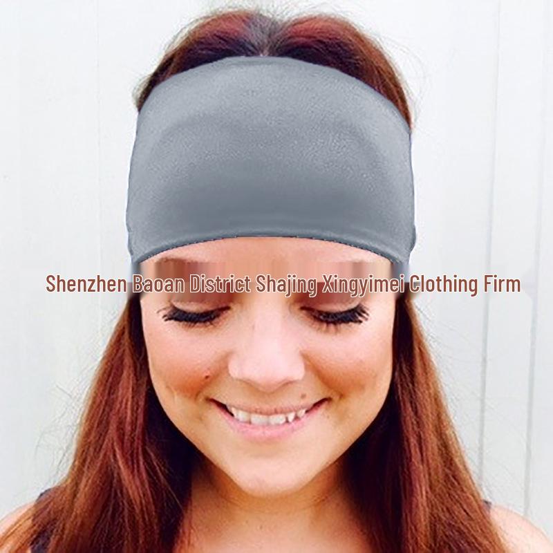 Европейский и американский уличный стиль двухслойная однотонная повязка на голову с принтом A7300