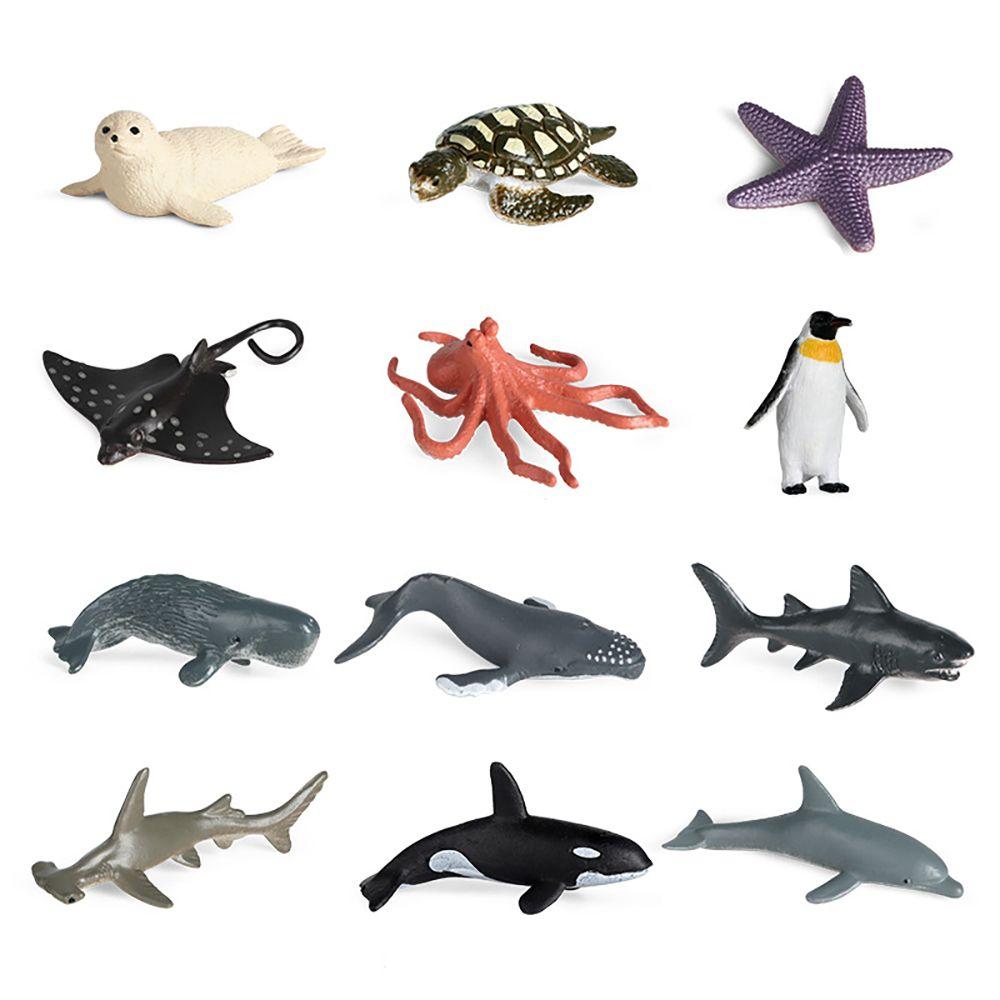 Marine Organism Model Turtle Crab Starfish Dolphin Octopus Penguin Ocean Creatures Figurine
