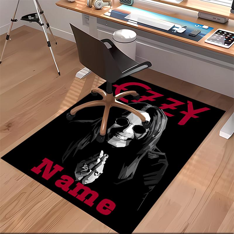 Custom personalization rock Ozzy Osbourne Print Area Rug - Soft, Washable Non-Slip Indoor Mat,Living Room,Home&Office Decorative Rug