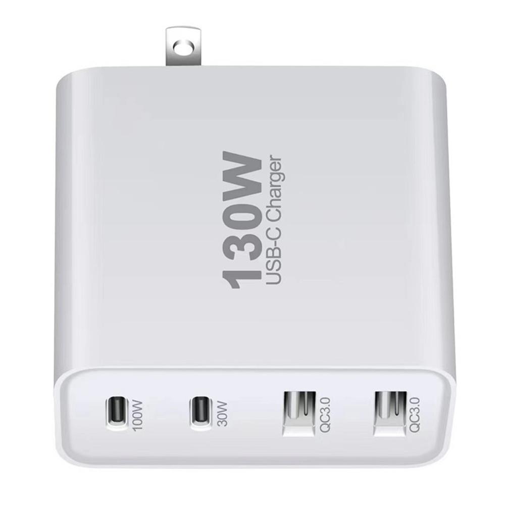 130 Вт GaN USB Type C Зарядное устройство PD QC Быстрая зарядка Для iPhone / Xiaomi