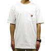 Оригинальная рабочая футболка Carhartt Pocket K87 размера XL для мужчин, с коротким рукавом, белая, (Код 4115141101-5)