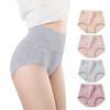 IKNIYO Breathable and Women's Deep-Fit Panties, 100% Cotton, High-Waisted, Stretchy, [5-Pack/4-Pack]