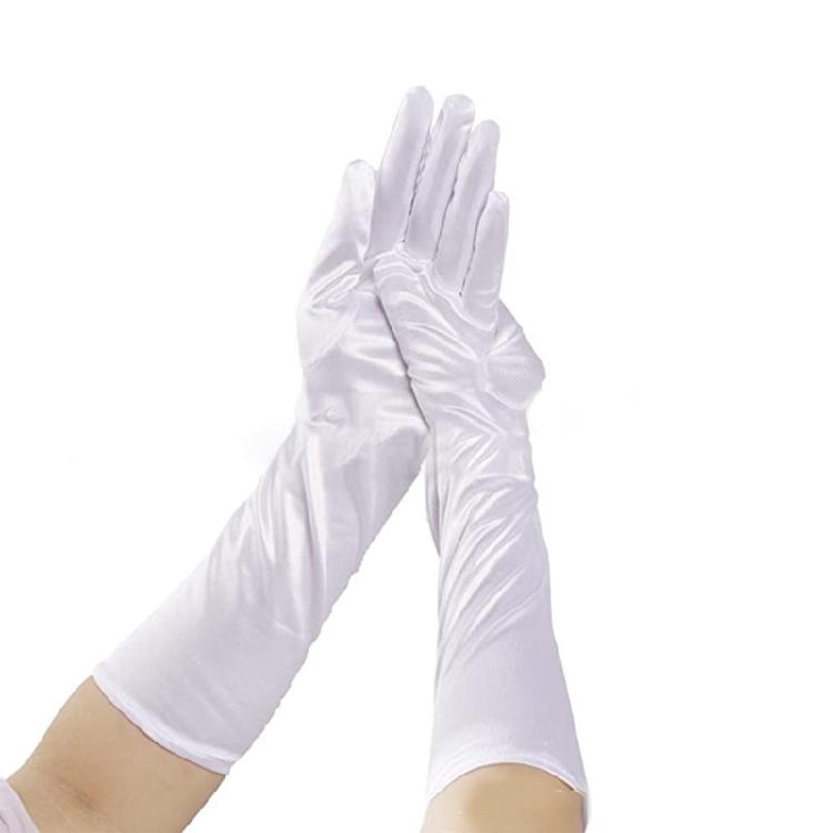 Вечерние платья перчатки для женщин леди перчатки с полным пальцем перчатки для выпускного вечера