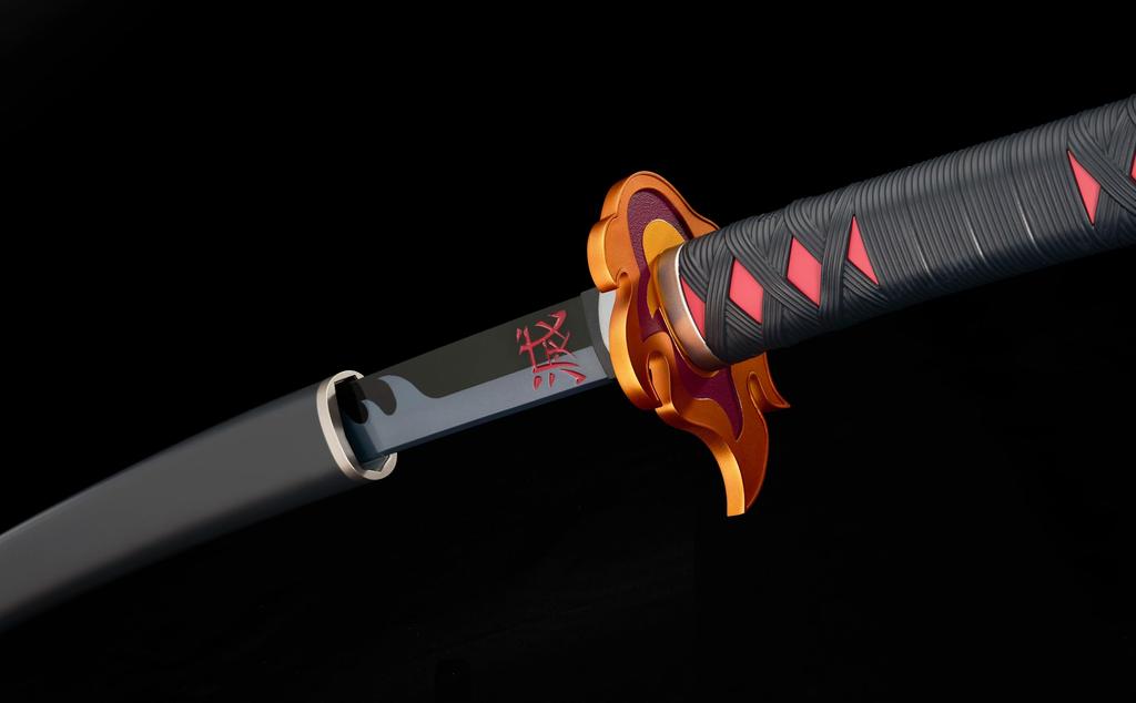 TAMASHII NATIONS PROPLICA Клинок Демона Kimetsu no Yaiba Nichirin Кёдзюро Рэнгоку Цуба 880 мм АБС Литье под давлением Окрашенный Полная Фигурка Убийца (Танджиро