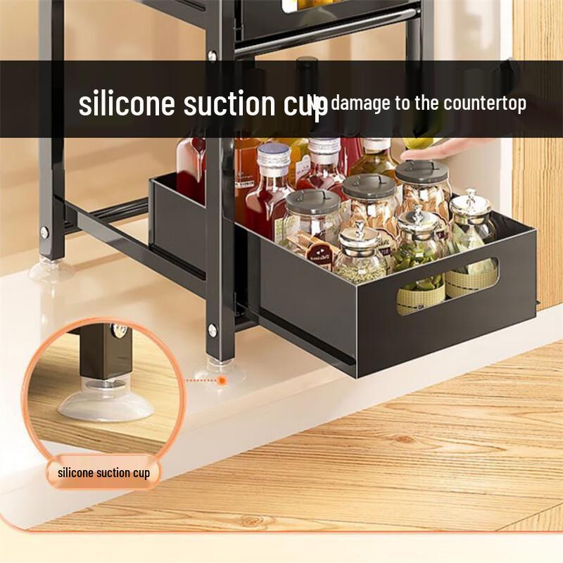 DIBERLANG Регулируемая кухонная полка для хранения под раковиной