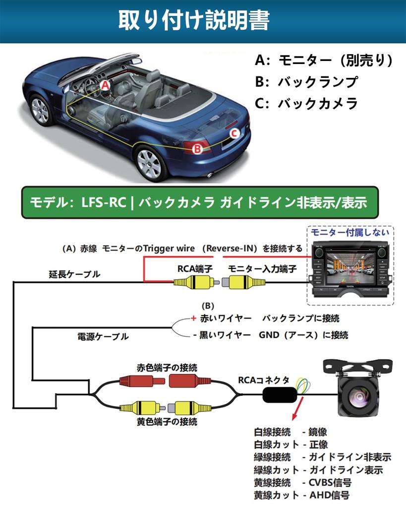 LFS Переключение задней камеры 1 миллион пикселей для автомобилей общего назначения Функция ночного видения, которую можно видеть даже ночью Широкоугольный разъем RCA