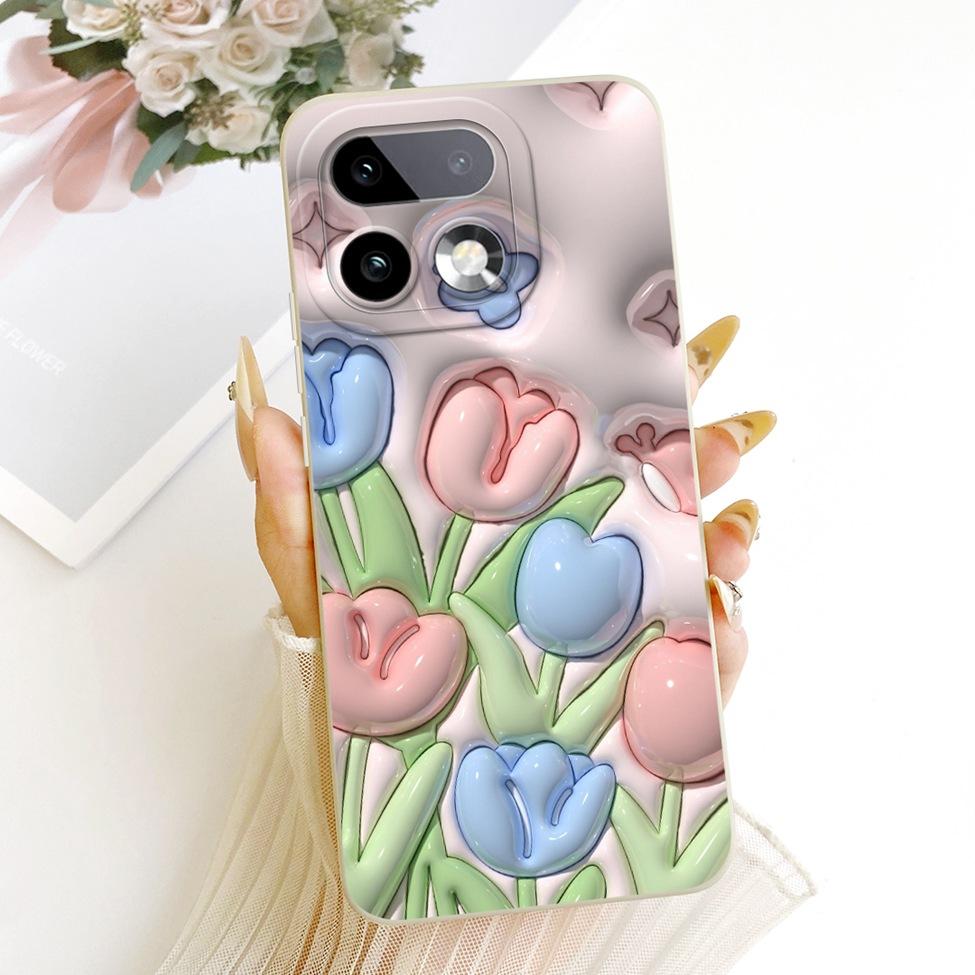 Чехол для телефона Realme 16 Pro Plus RMX5131 Чехол для Realme 16 Pro+ Силиконовый Роскошный Модный Милый Мультяшный Расписной Корпус