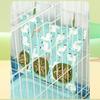 Подвесная сумка-кормушка для сена с 2/3 отверстиями для кроликов, морских свинок, регулируемые дозаторы корма для домашних животных, устанавливаемые на клетку, аксессуары для кормления мелких животных