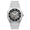 Earnshaw Drake Skeleton Watch for Skeleton ES-8142-22 Men, Black, Watch.