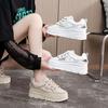 Sandals Women's 2025 New Summer Outer Wear Hollow Breathable Bag Head Roman Women's Shoes Inner Heightening Thick-soled White Shoes
