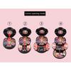 MISS ROSE 64-in-1 Exquisite Girl Set Floral Makeup Case All-in-one Makeup Kits Professional Makeup Eyebrow Powder Eye Shadow Lipstick