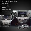 10.25" For Infiniti Q70L M37 2011-2019 GPS Navigation Radio Android11 8+128G 8Core CarPlay 4G 360 Camera Car Multimedia Player