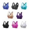 Women Plus Size Front Zipper Sports Bra