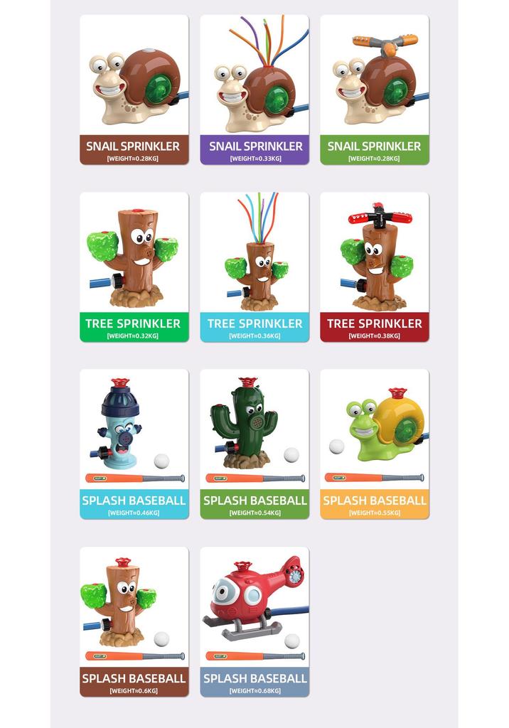 Fire Hydrant Cactus Water Play Toy - Summer Outdoor Sprinkler for Kids