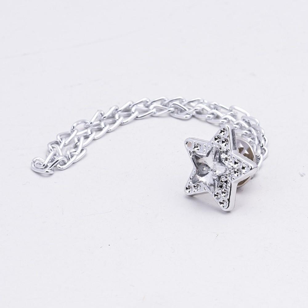 Fashion Accessory 3-in-1 Clothing Clip Heart-Shaped Adjustable Butterfly Hem Clip With Chain No-Sew Cuff Keeper Skirts