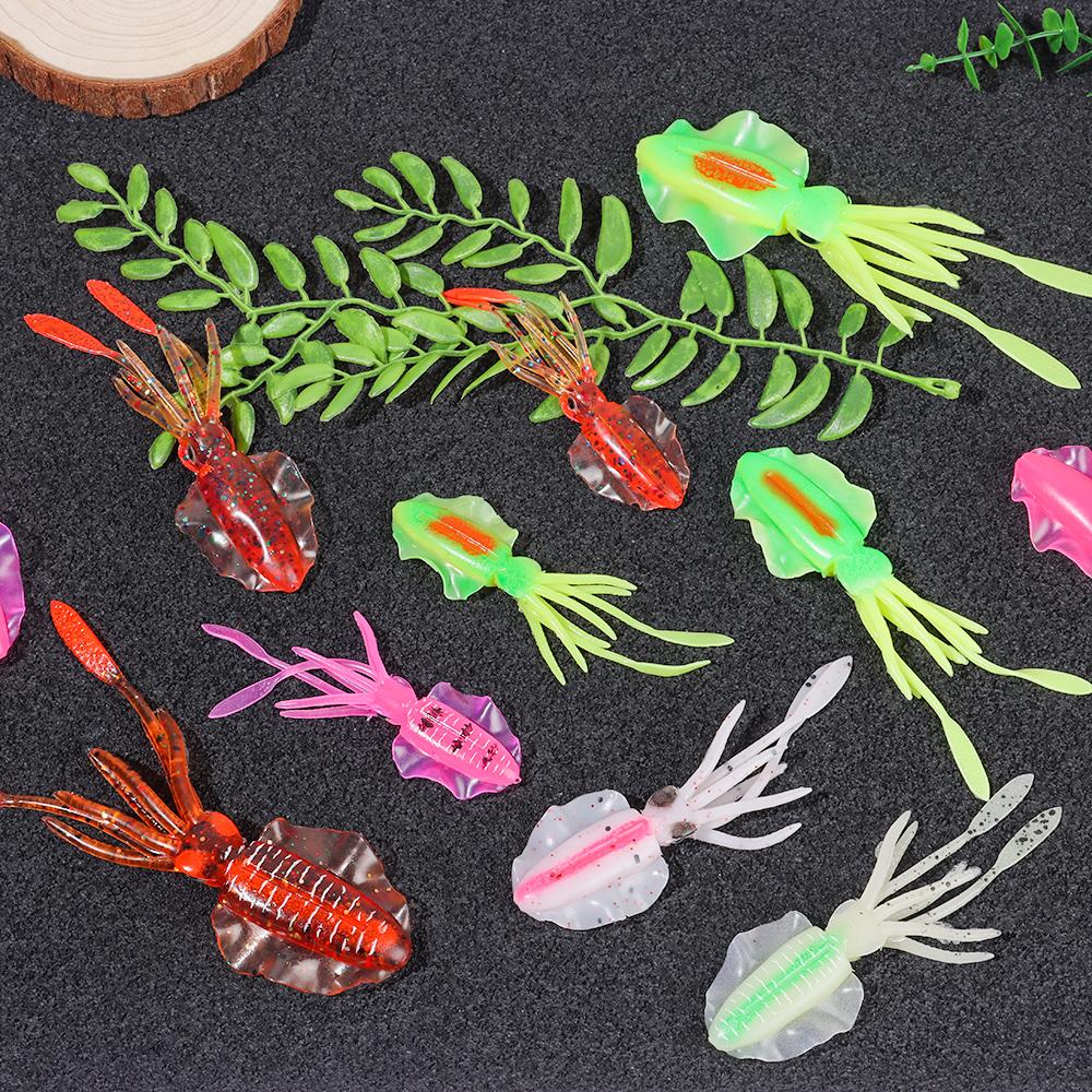 1Pcs 5 Color 10/12/15cm Swimbait Soft Bait Fishing Lure Artificial Lures Squid Baits