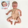 19 Inch Blank Unpainted Reborn Baby Doll Kits Soft Cloth Body Newborn Doll Parts Handmade DIY Baby Doll Mold Already Painting Rebirth Doll Accessories