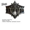 Durable Finger Ring Vintage Gothic Church for Men, Hollow Engraved Architecture Statement Punk Theme Jewelry Band, Dark Style Daily Wear Parties Metal