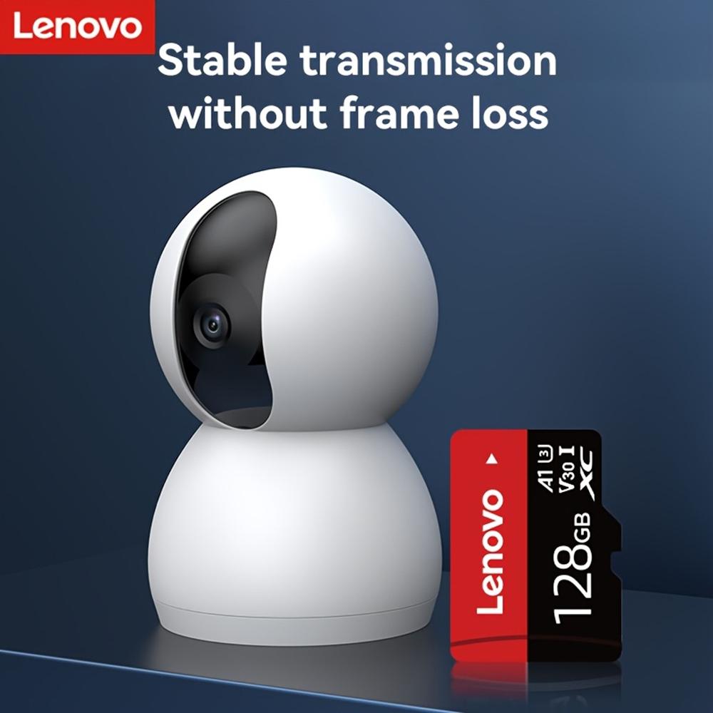 Lenovo Карта Micro SD 100 МБ/с Высокоскоростная карта TF 32 ГБ 64 ГБ 128 ГБ 256 ГБ MicroSDXC Класс 10 A1 V30 Карта памяти для Nintendo Switch/Телефона/Камеры/Видеорегистратора