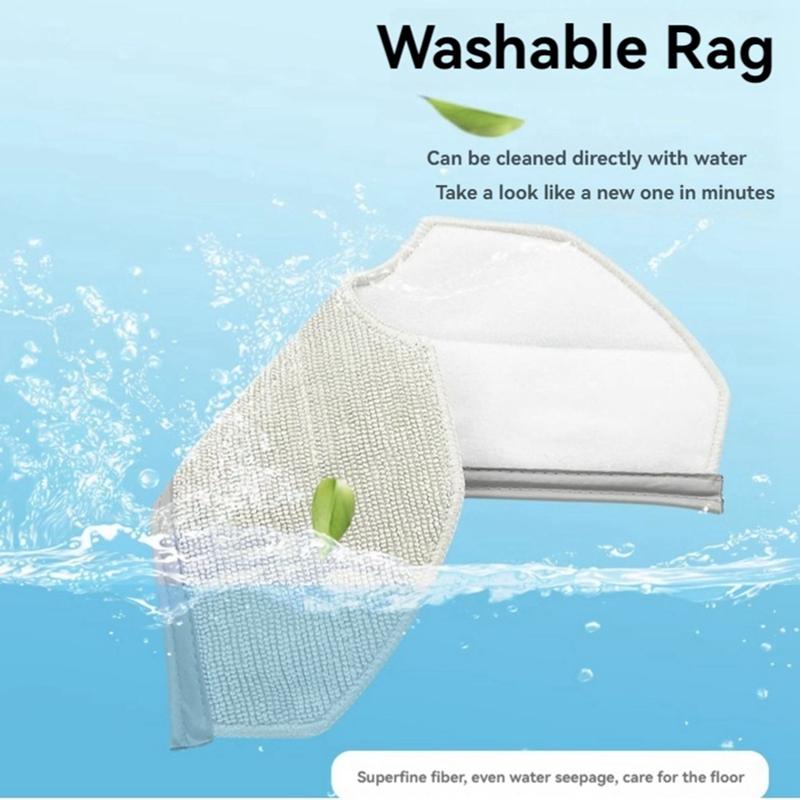 Replacement Mop Pads For NARWAL Freo X Plus Microfiber Reusable Mop Cloth Robot Vacuum Cleaner Accessories