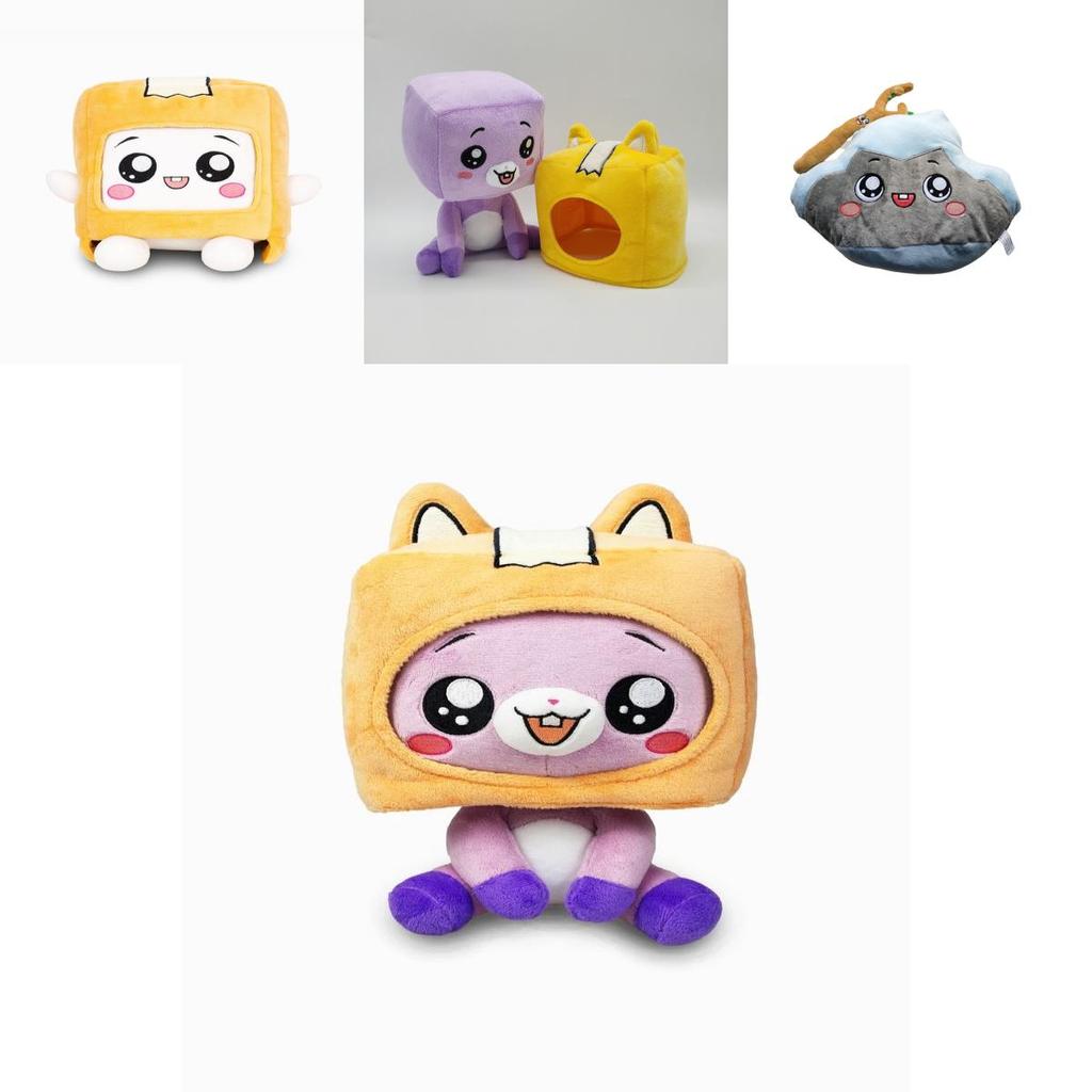 Lankybox Plushies Boxy Foxy Rocky Removable Box Design For Extra Fun