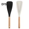Silicone Cooking Spoon Salad Shovel Spatula Heat Resistant Wooden Handle Kitchen Utensils for Nonstick Cookware